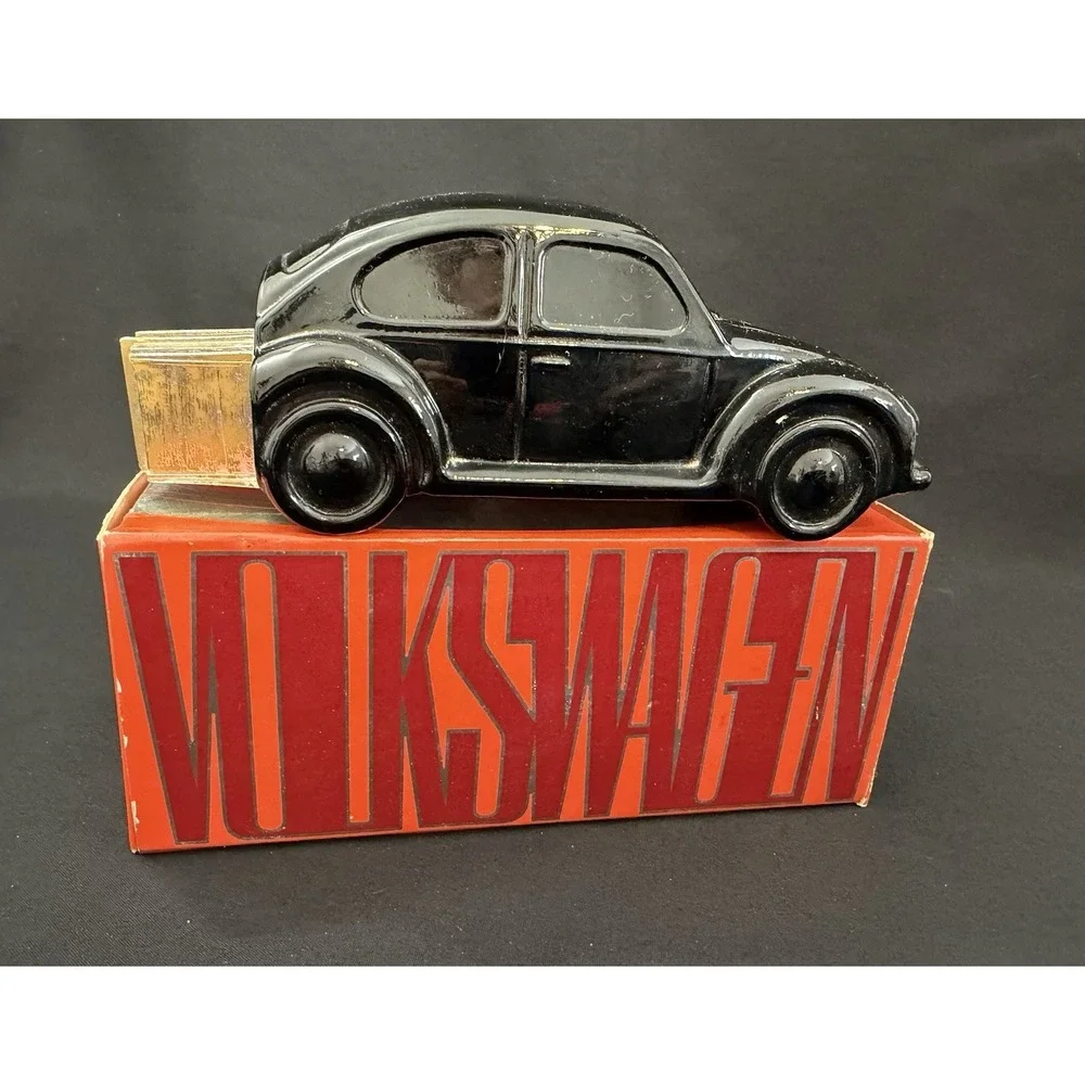 Vintage Avon Volkswagen Beetle Wild Country After Shave Decanter W/box 70s Empty